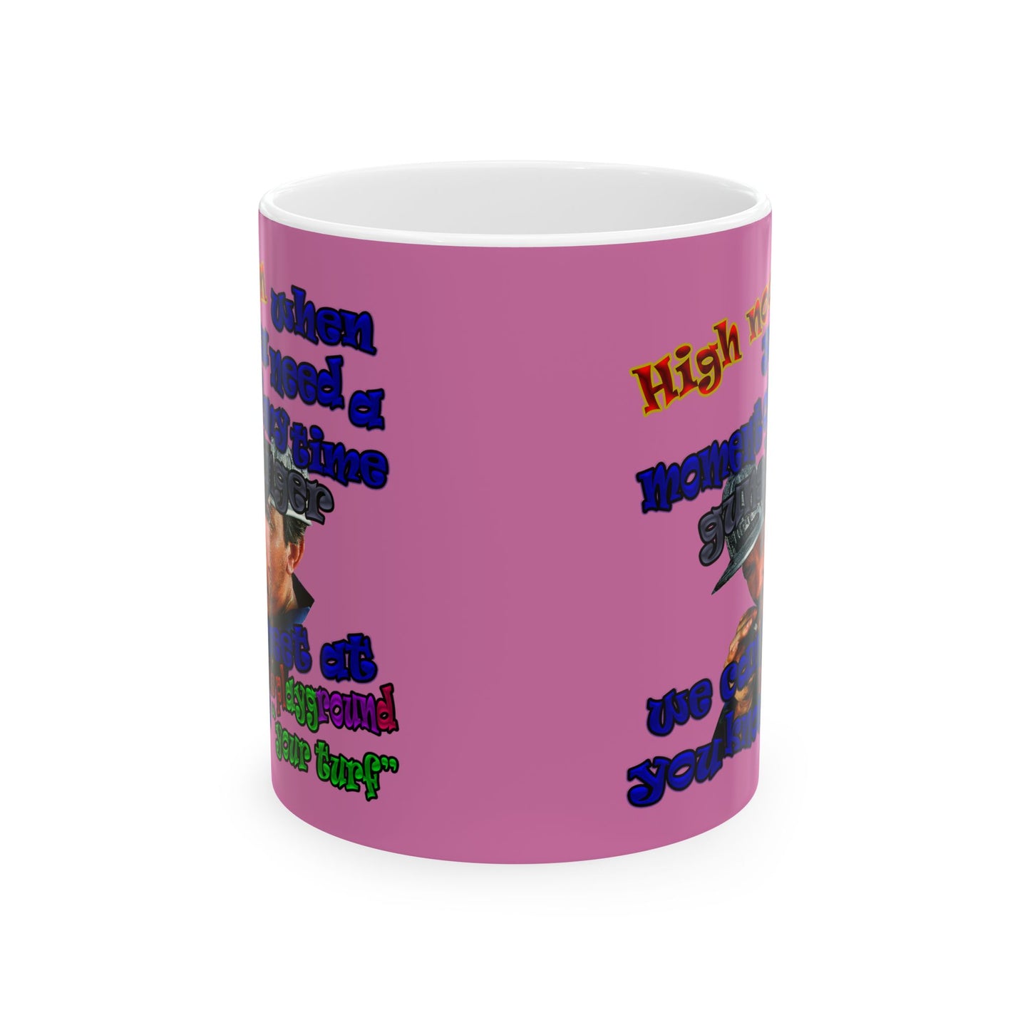 high noon - White Mug (light pink)