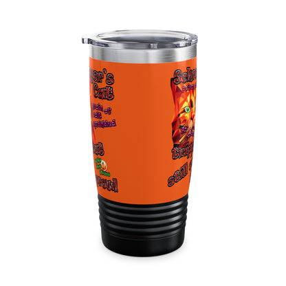 schrodinger's cat - Ringneck Tumbler, 20oz (orange)