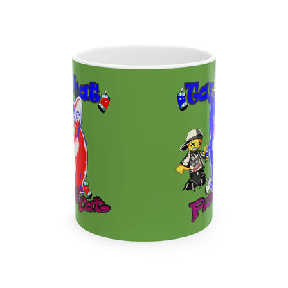 tag that - White Mug (green)