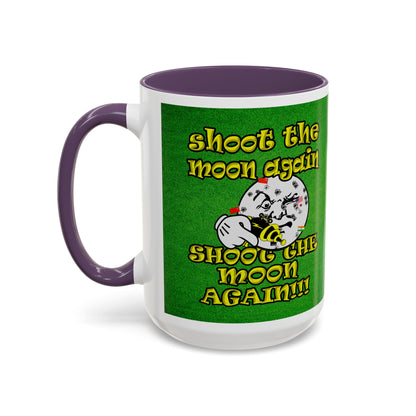 shoot the moon again - Accent Mug (green turf)