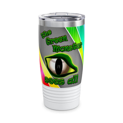 green monster - Ringneck Tumbler, 20oz (rainbow split)