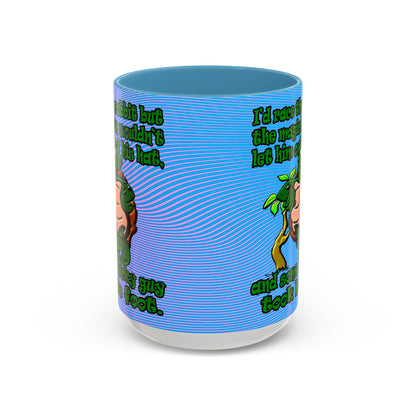 turtle race - Accent Mug (light blue-purple wave)