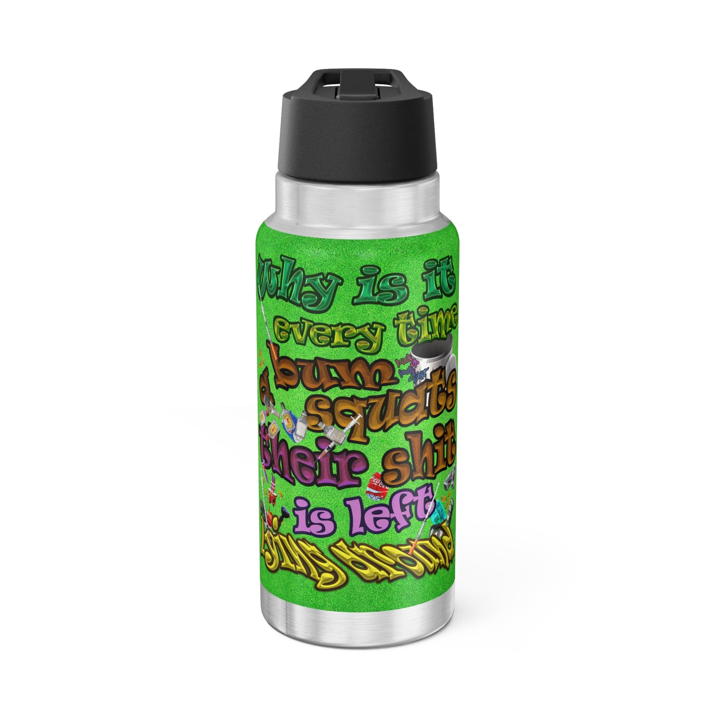 the bum's shit - Gator Tumbler, 32oz (green turf)