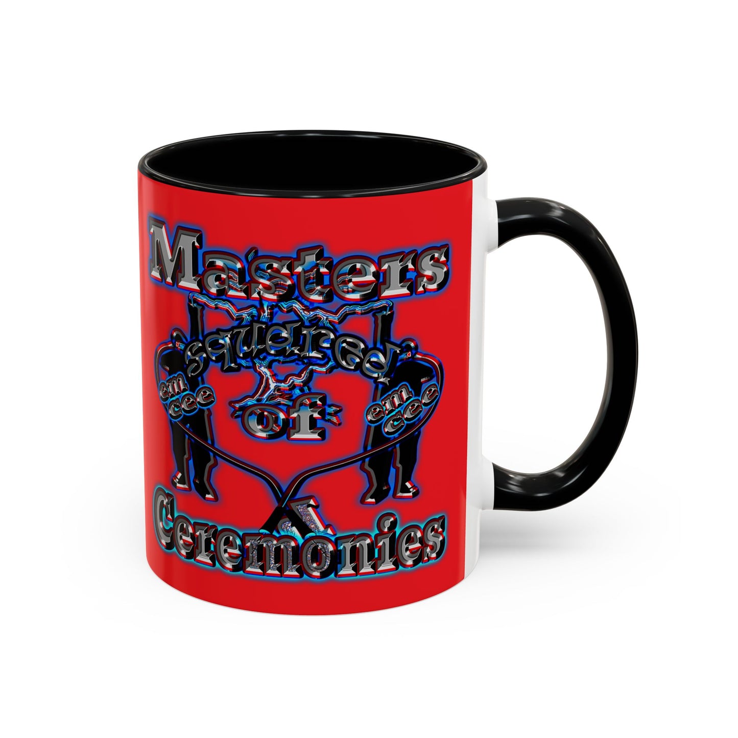 em cee squared - Accent Mug (red)