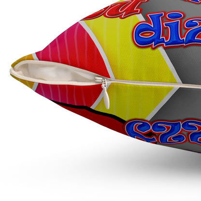 santa's shoes - Spun Polyester Square Pillow - (rainbow split)