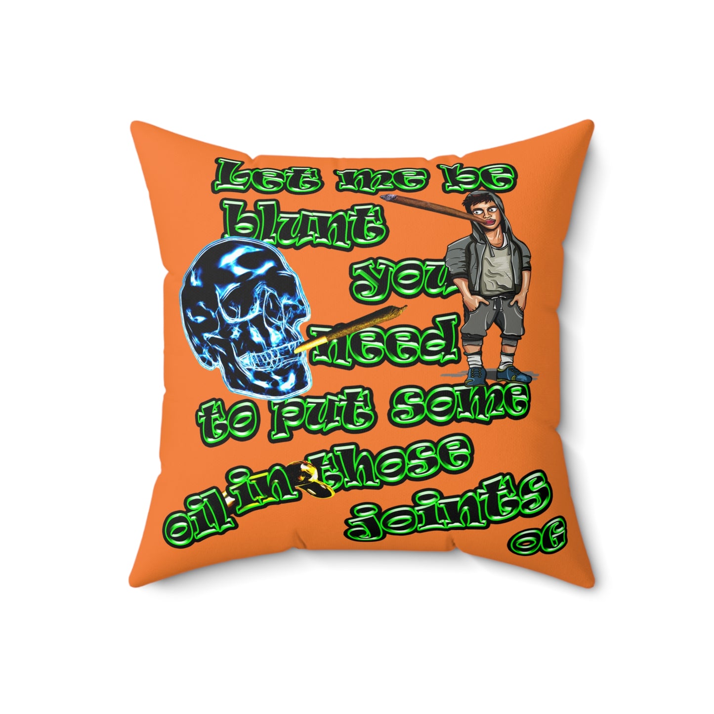 og - Spun Polyester Square Pillow - (crusta)