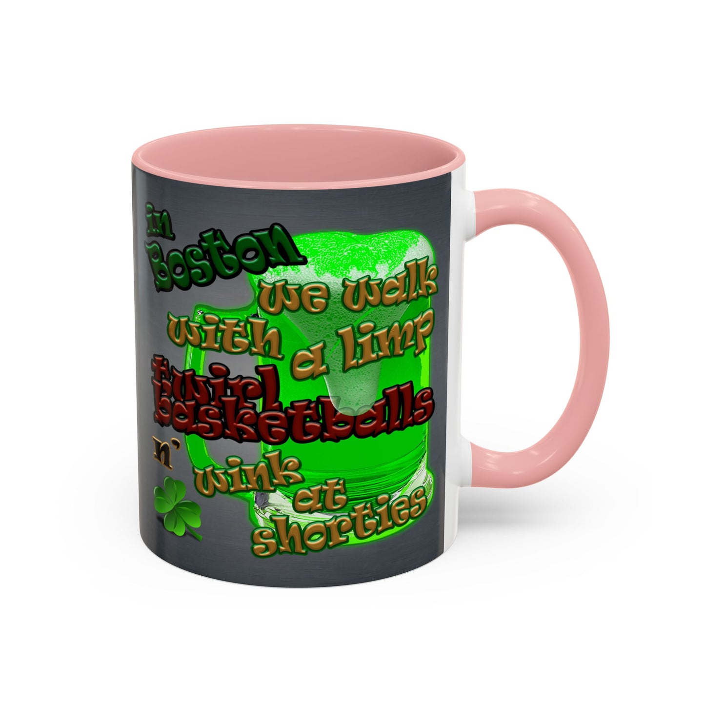 celtics logo - Accent Mug (grey-light grey)