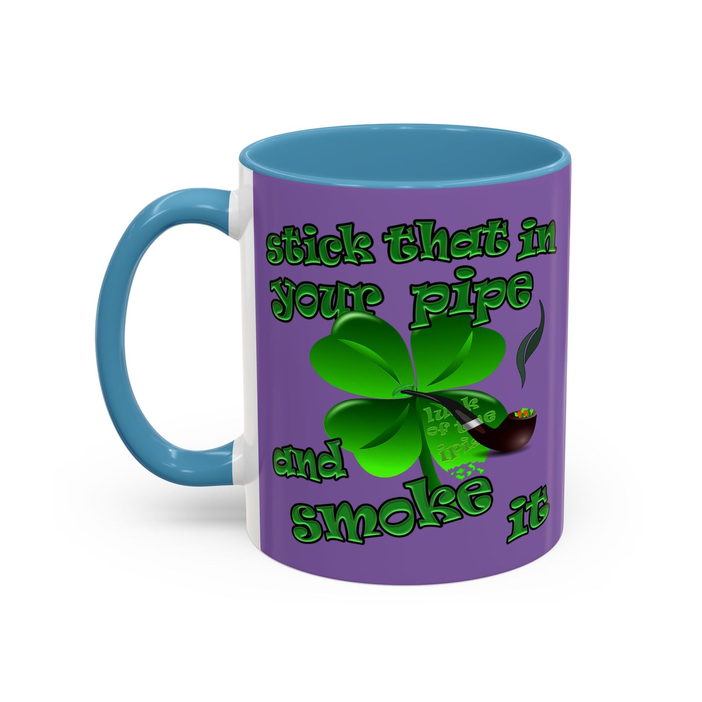 celtics logo - Accent Mug (light purple)