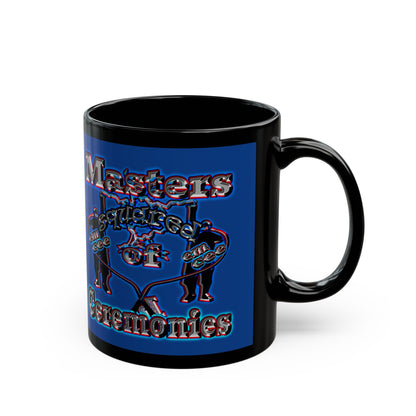 em cee squared - Black Mug (dark blue)