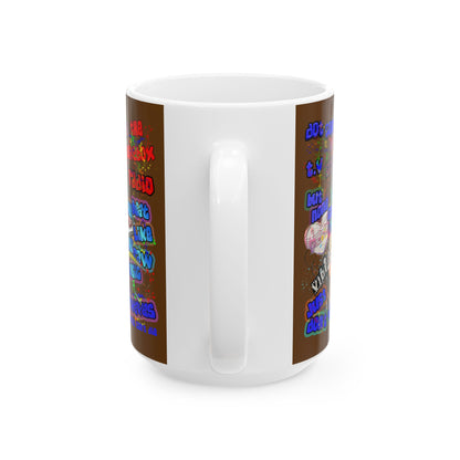 drop the beat - White Mug (brown)
