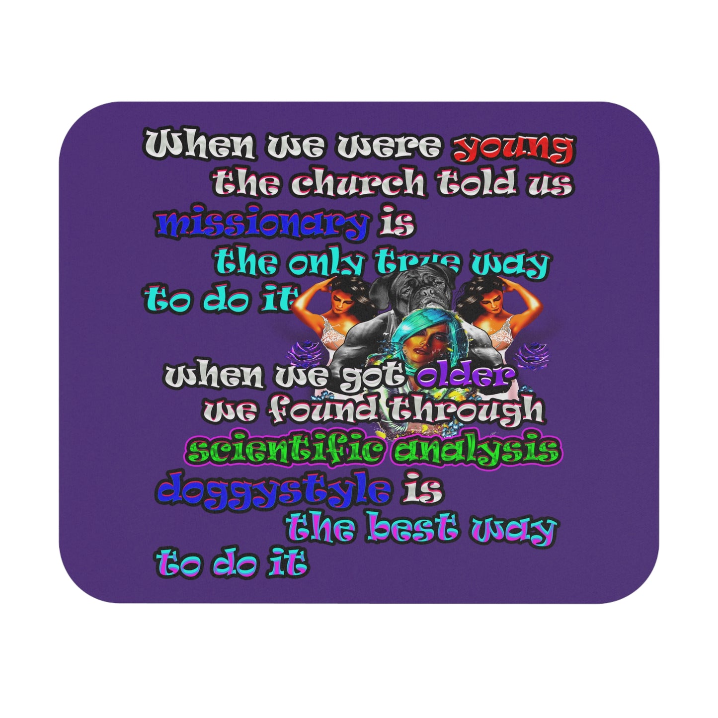 doggystyle - Mouse Pad (Rectangle) (purple)