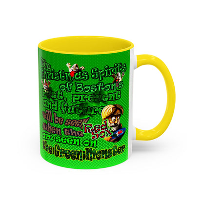 christmas spirits of boston - Accent Mug (logo green)