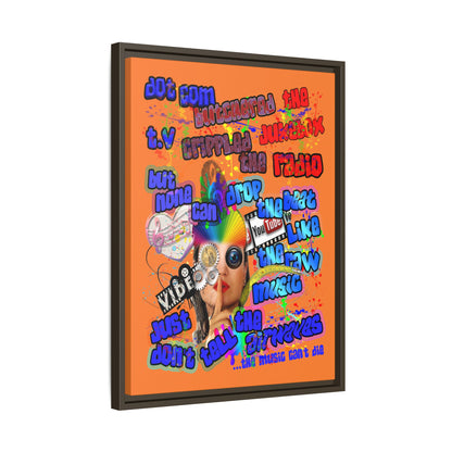drop the beat - framed canvas art (crusta)