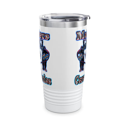 em cee squared - Ringneck Tumbler, 20oz (white)