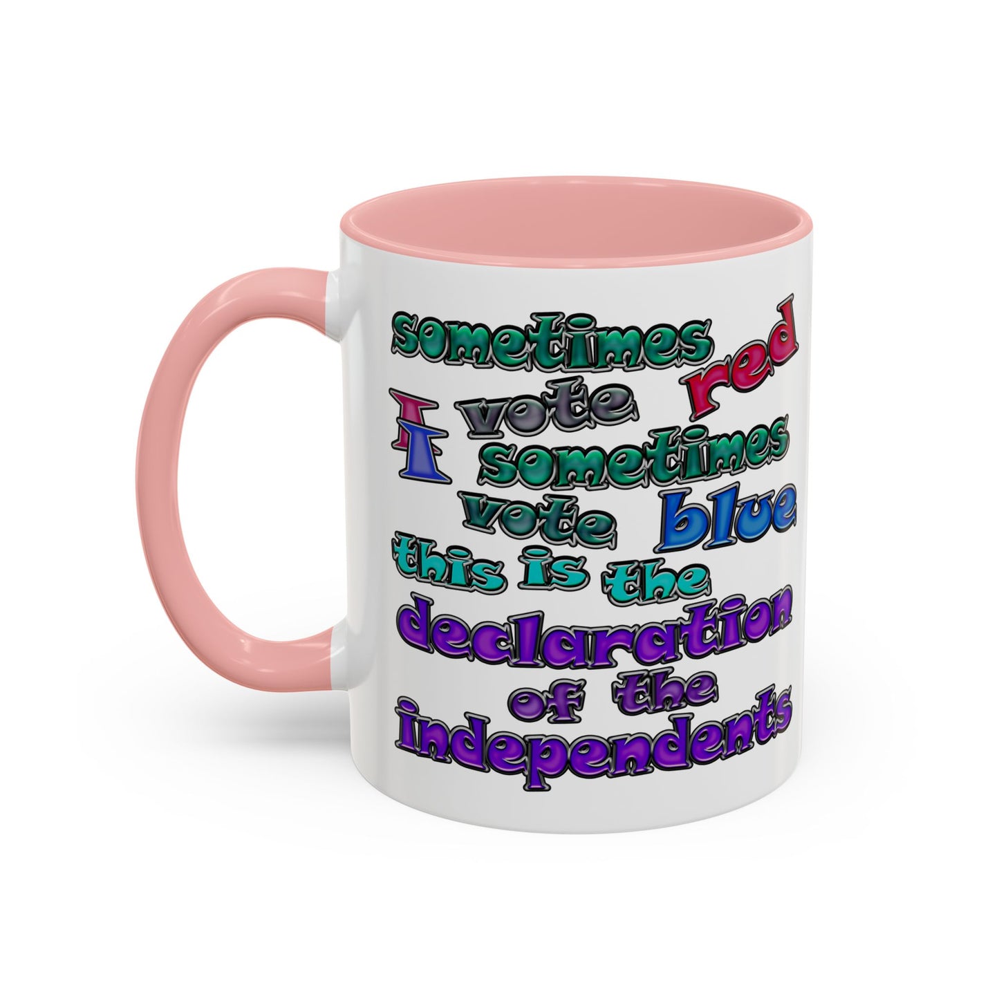 declaration of the independents - Accent Mug (white)