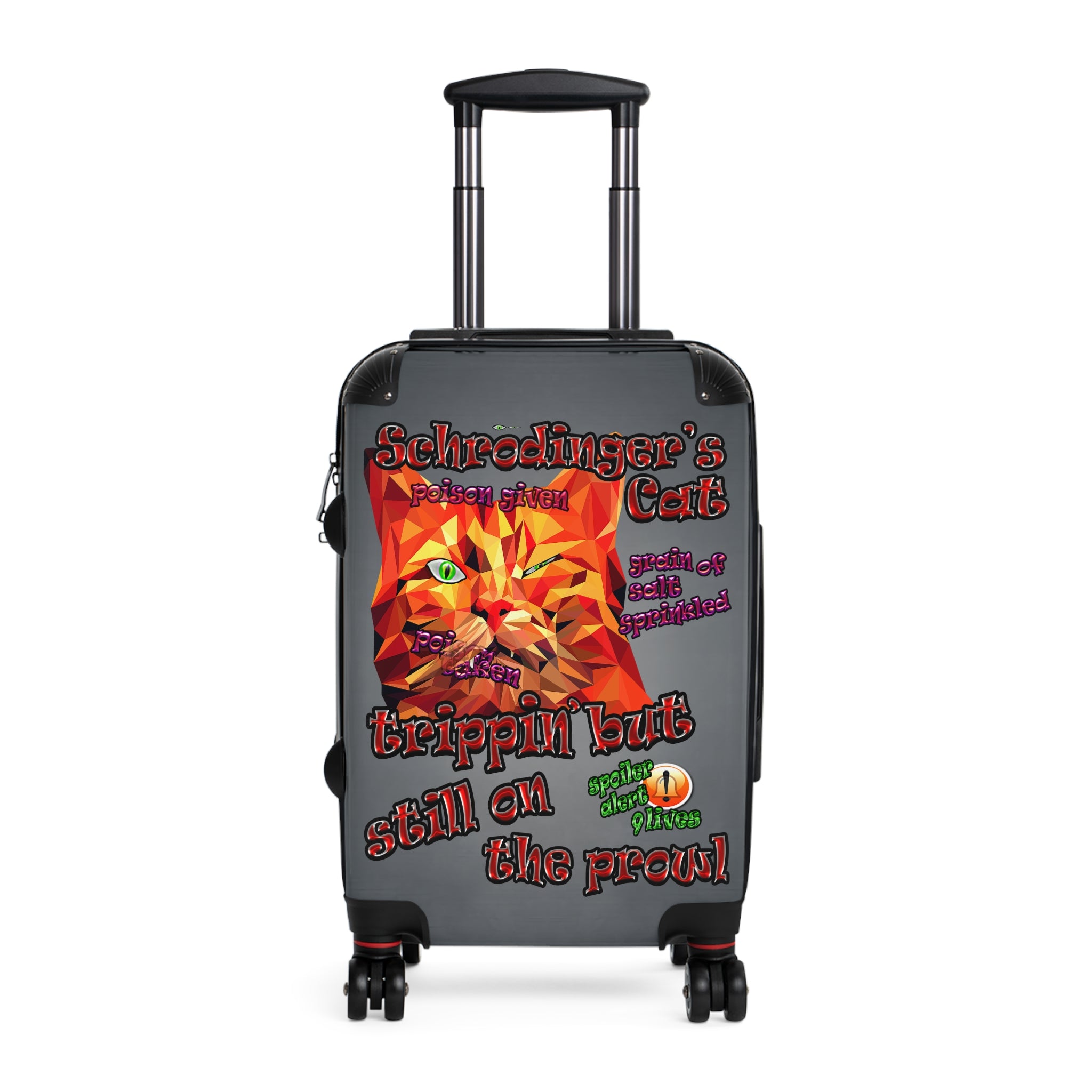 schrodinger's cat - Suitcase (grey-light grey)