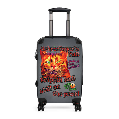 schrodinger's cat - Suitcase (grey-light grey)