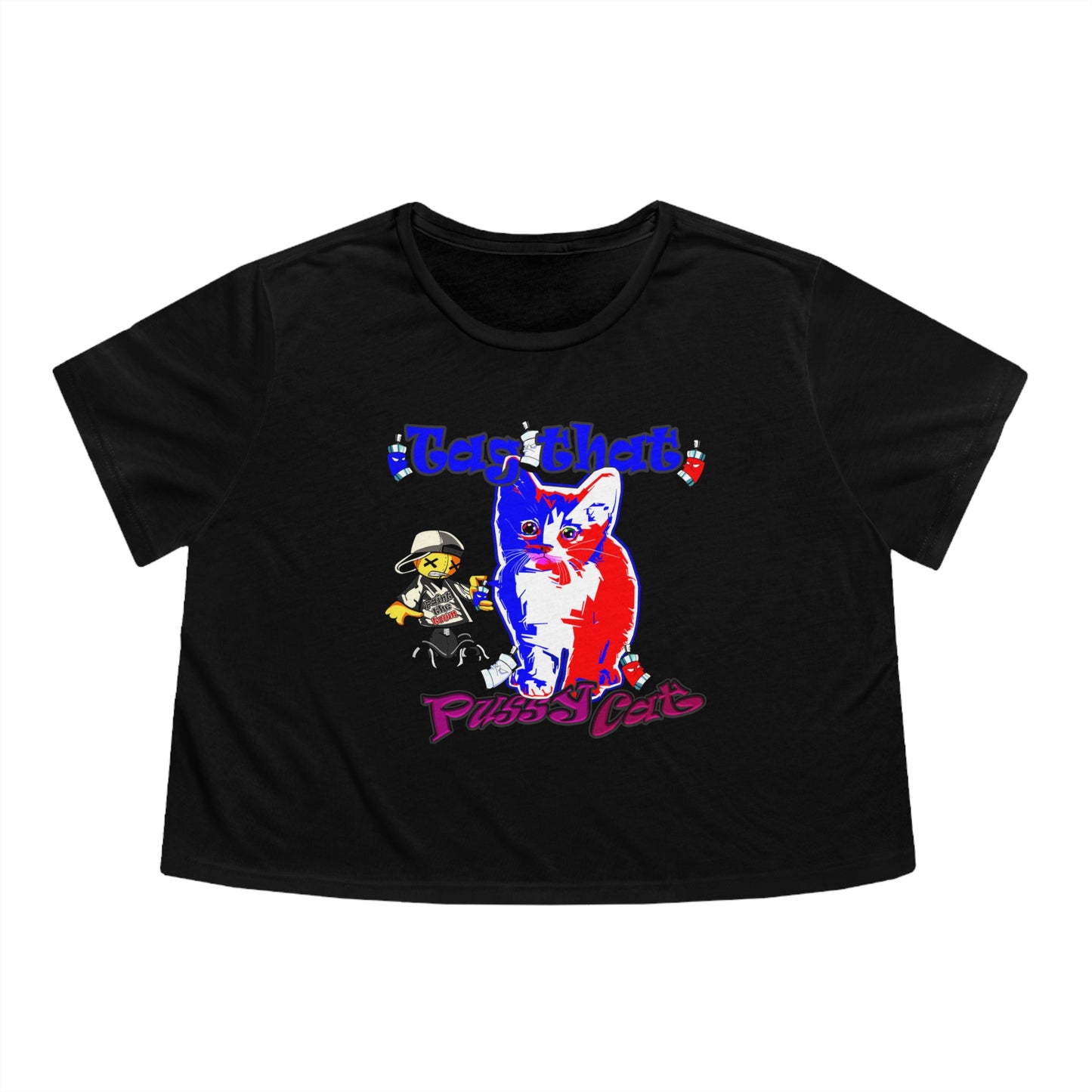 tag that - Women's Flowy Cropped Tee