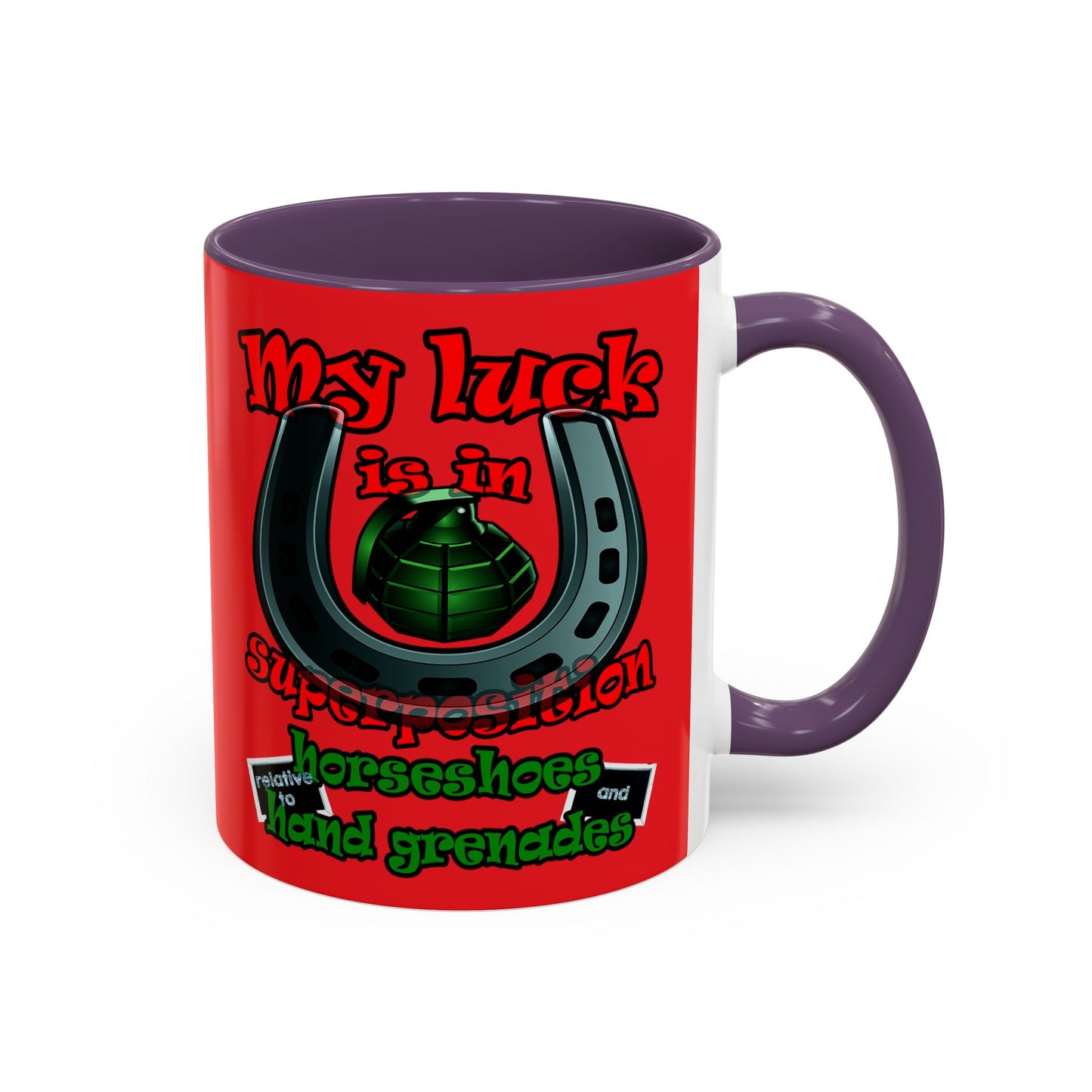 my luck - Accent Mug (red)