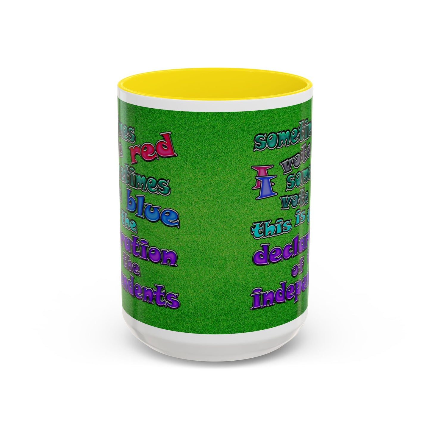 declaration of the independents - Accent Mug (green turf)