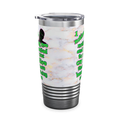 noticed you noticing - Ringneck Tumbler, 20oz (white marble)