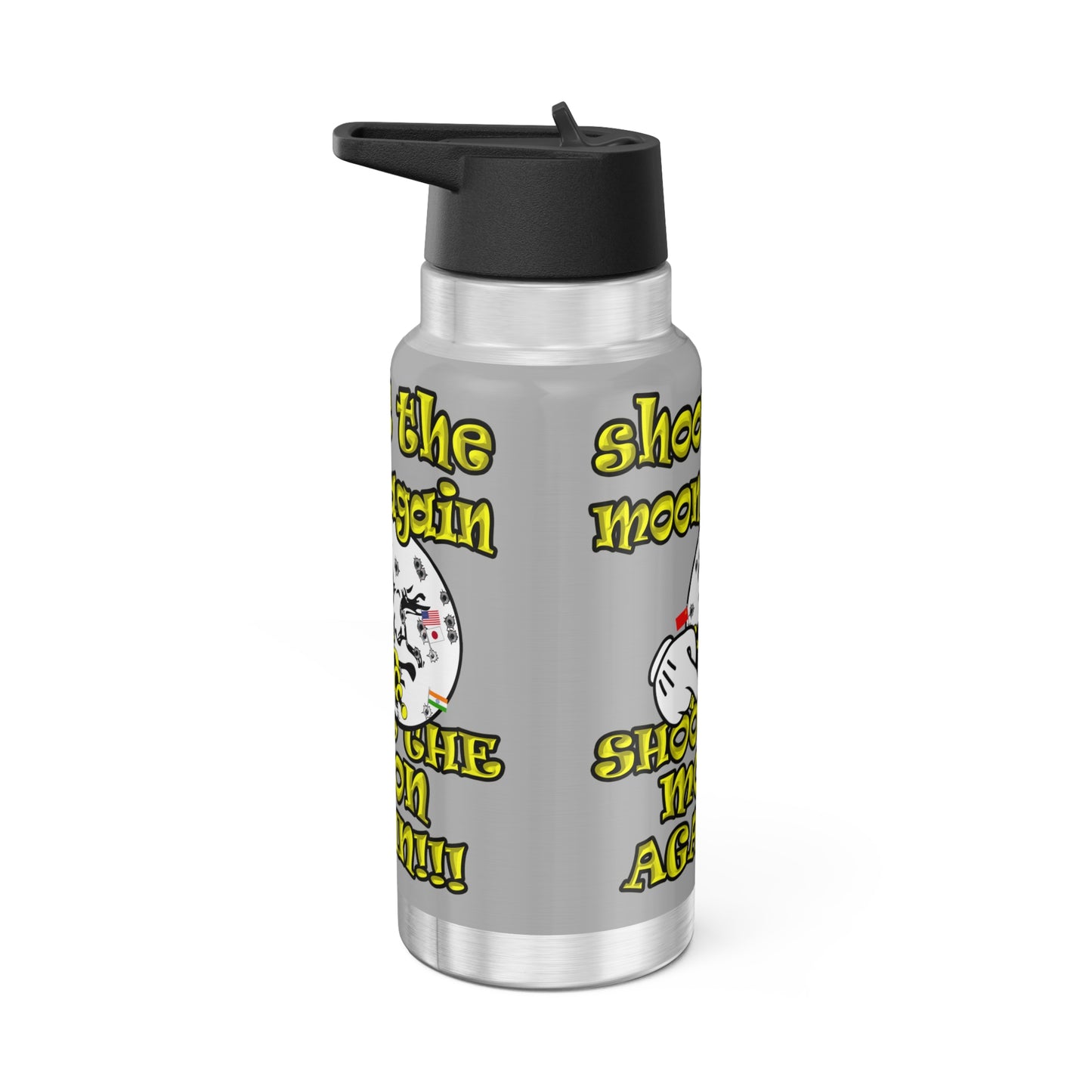 shoot the moon again - Gator Tumbler, 32oz (light grey)