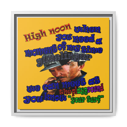 high noon - framed canvas art (yellow)