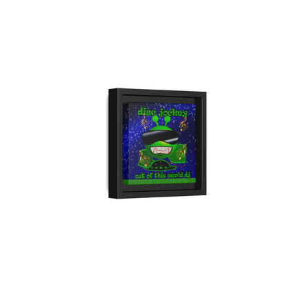 disc jockey - framed canvas art ('snoops' background)