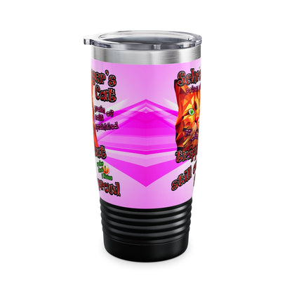 schrodinger's cat - Ringneck Tumbler, 20oz (light blue-pink wave)