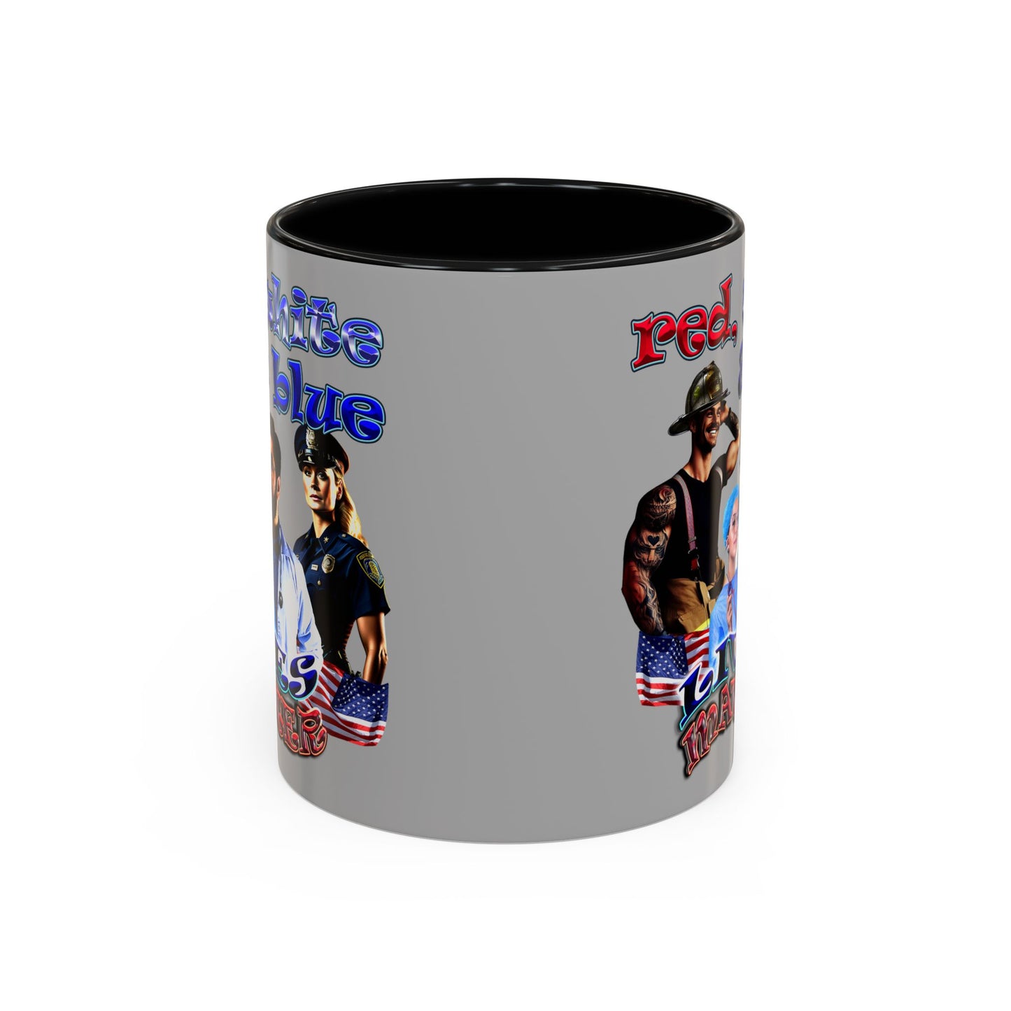 rw&b lives matter - Accent Mug (light grey)