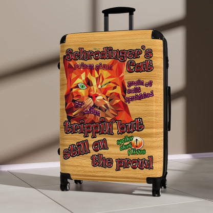 schrodinger's cat - Suitcase (butterscotch wood finish)