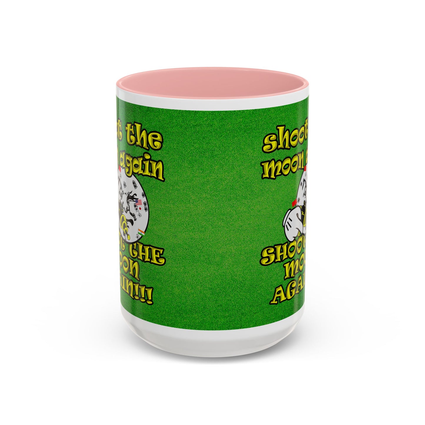 shoot the moon again - Accent Mug (green turf)