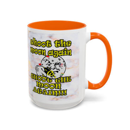 shoot the moon again - Accent Mug (white marble)