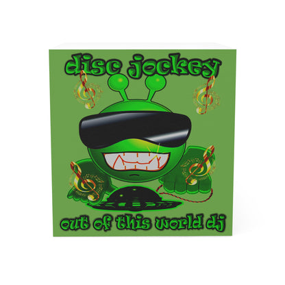 disc jockey - note cube (green)