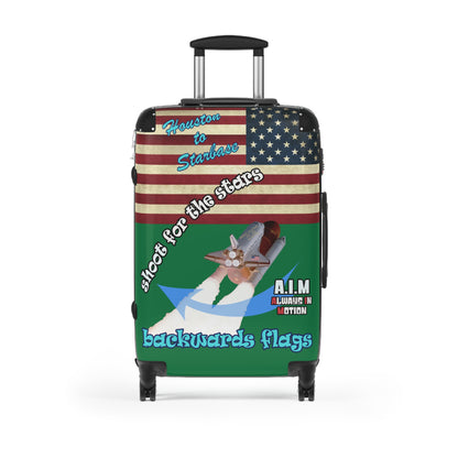 shoot for the stars - Suitcase (dark green)