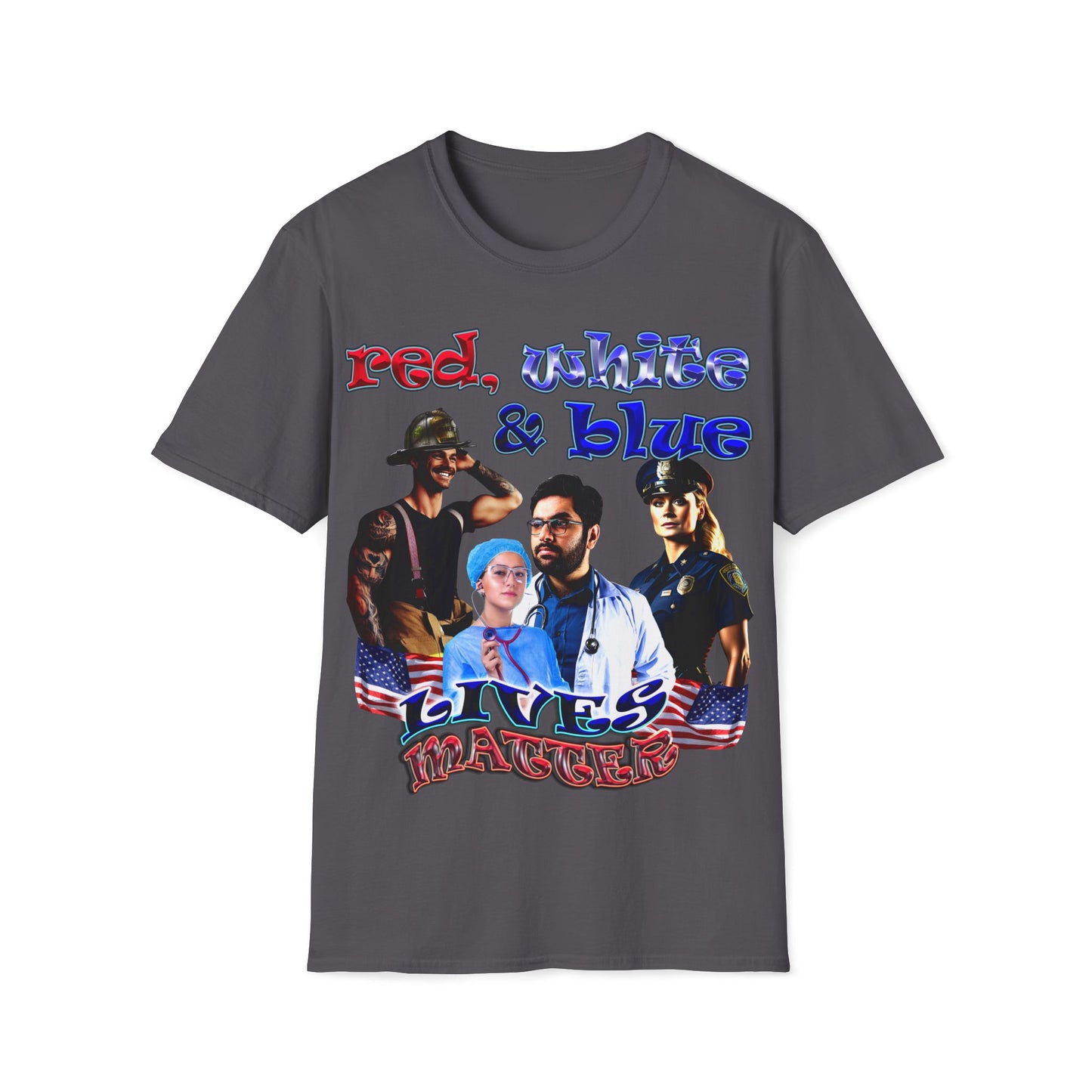 rw&b lives matter - Unisex Softstyle T-Shirt