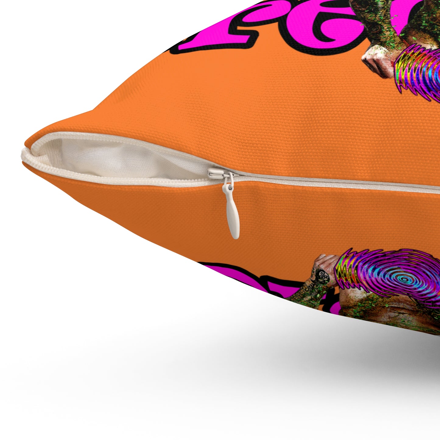 hoes b4 bros - Spun Polyester Square Pillow - (crusta)