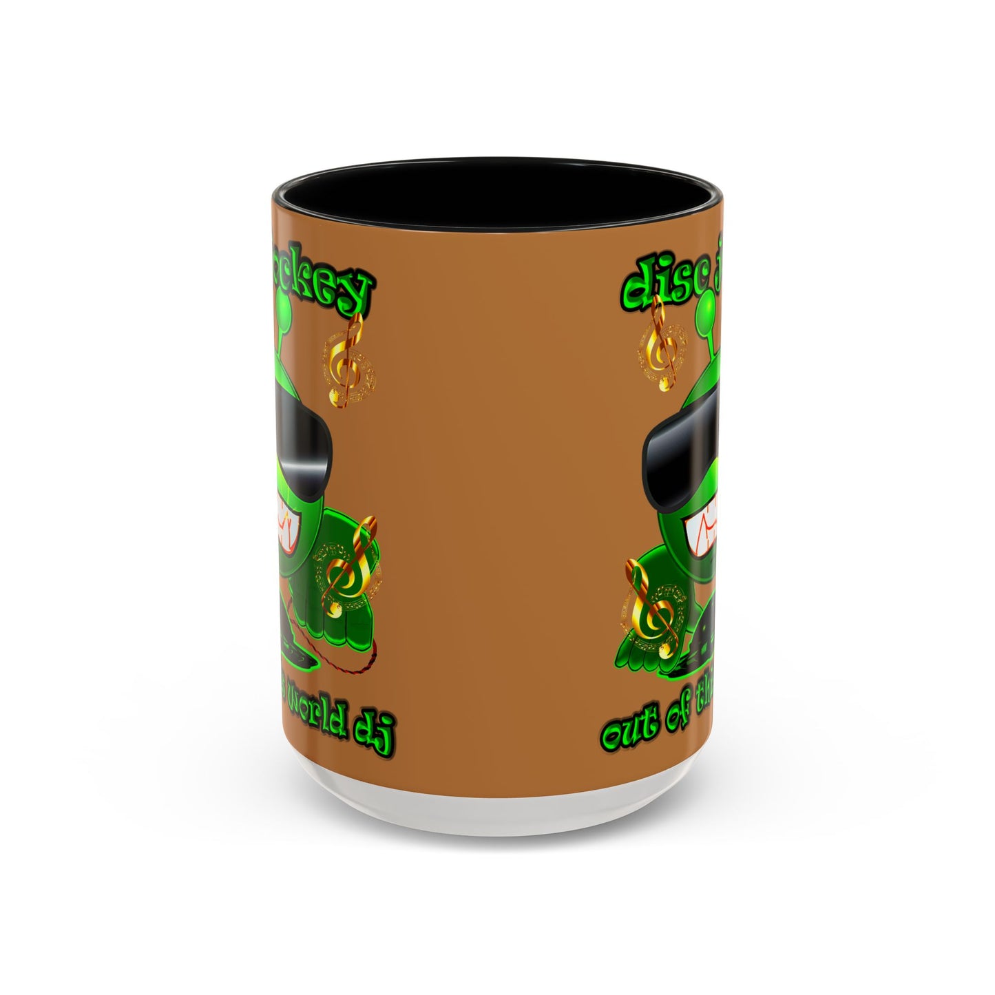 disc jockey - Accent Mug (light brown)