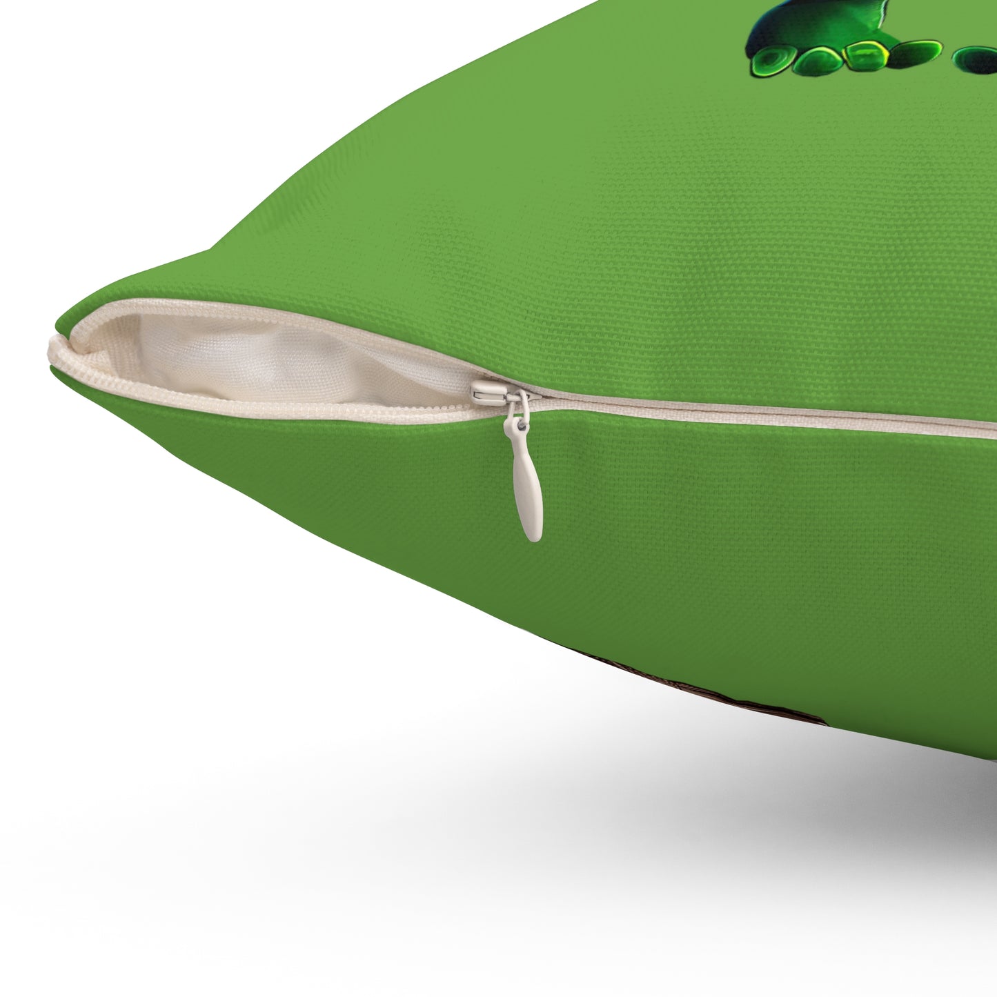 I don't care that your grey - Spun Polyester Square Pillow - (green)