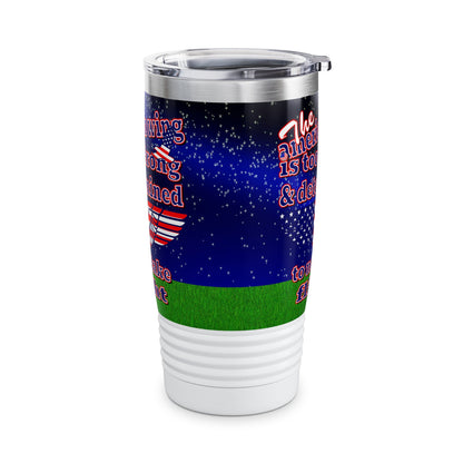 american wing - Ringneck Tumbler, 20oz ('snoops' background)