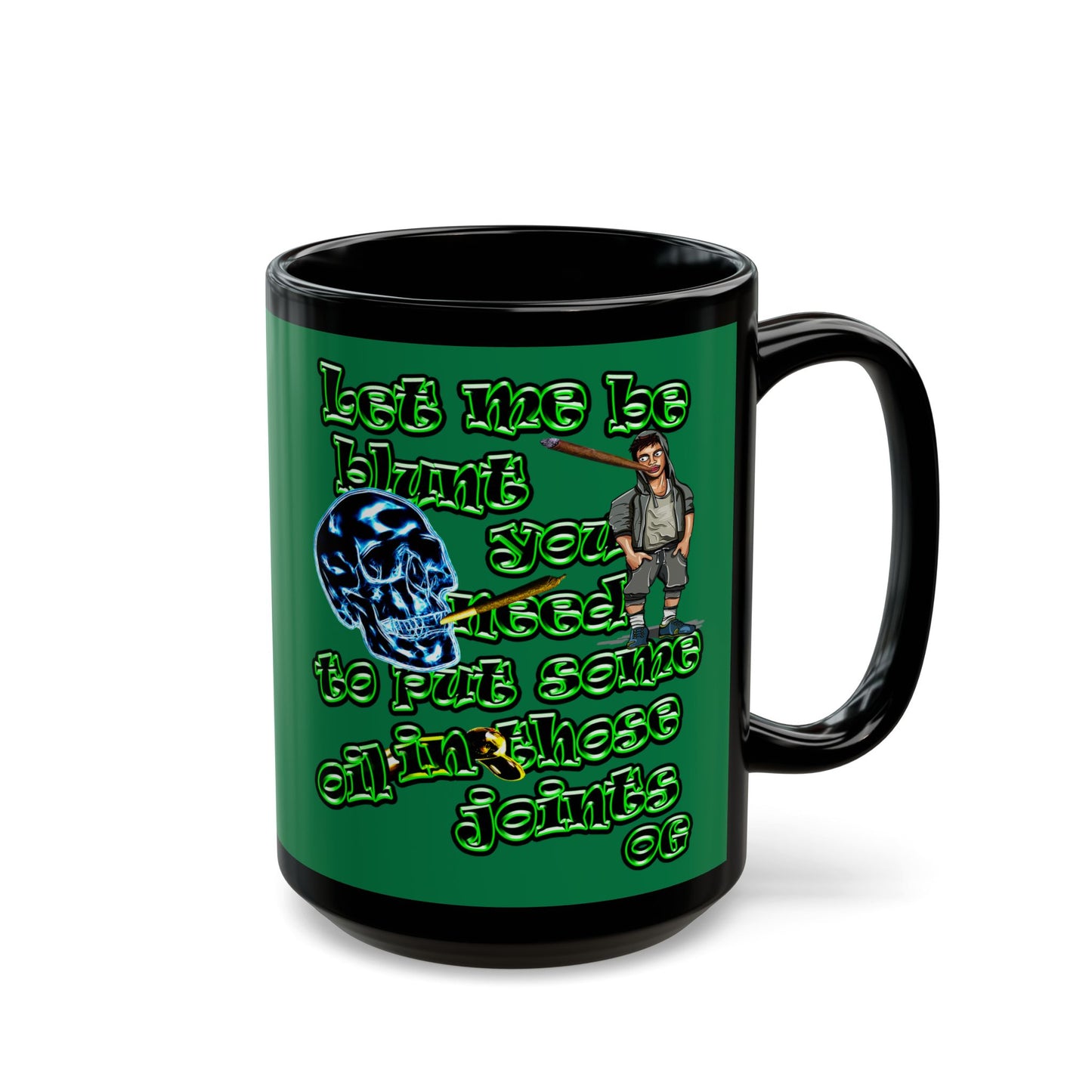 og - Black Mug (dark green)