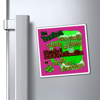 celtics logo - Magnets - (pink)