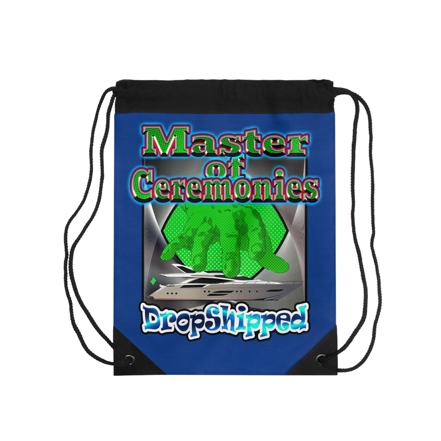 logo - Drawstring Bag (dark blue)
