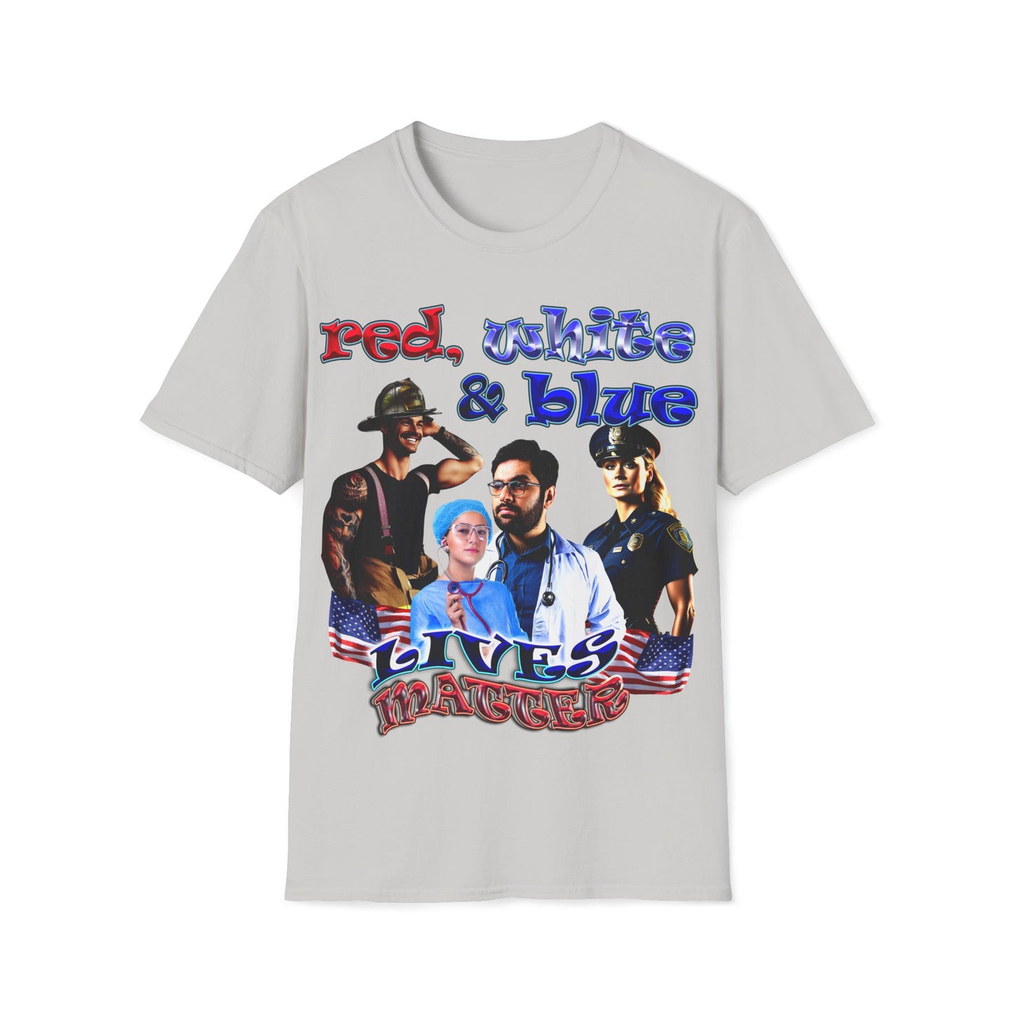 rw&b lives matter - Unisex Softstyle T-Shirt
