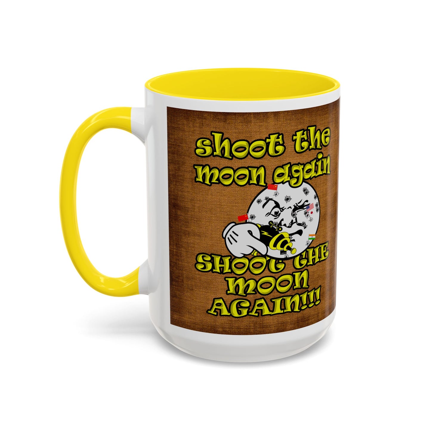shoot the moon again - Accent Mug (brown papyrus)