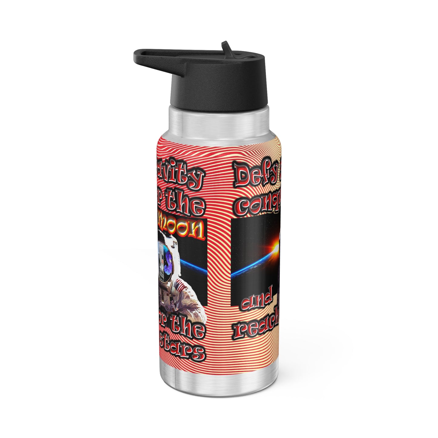 defy conquer reach - Gator Tumbler, 32oz  (yellow-orange wave)