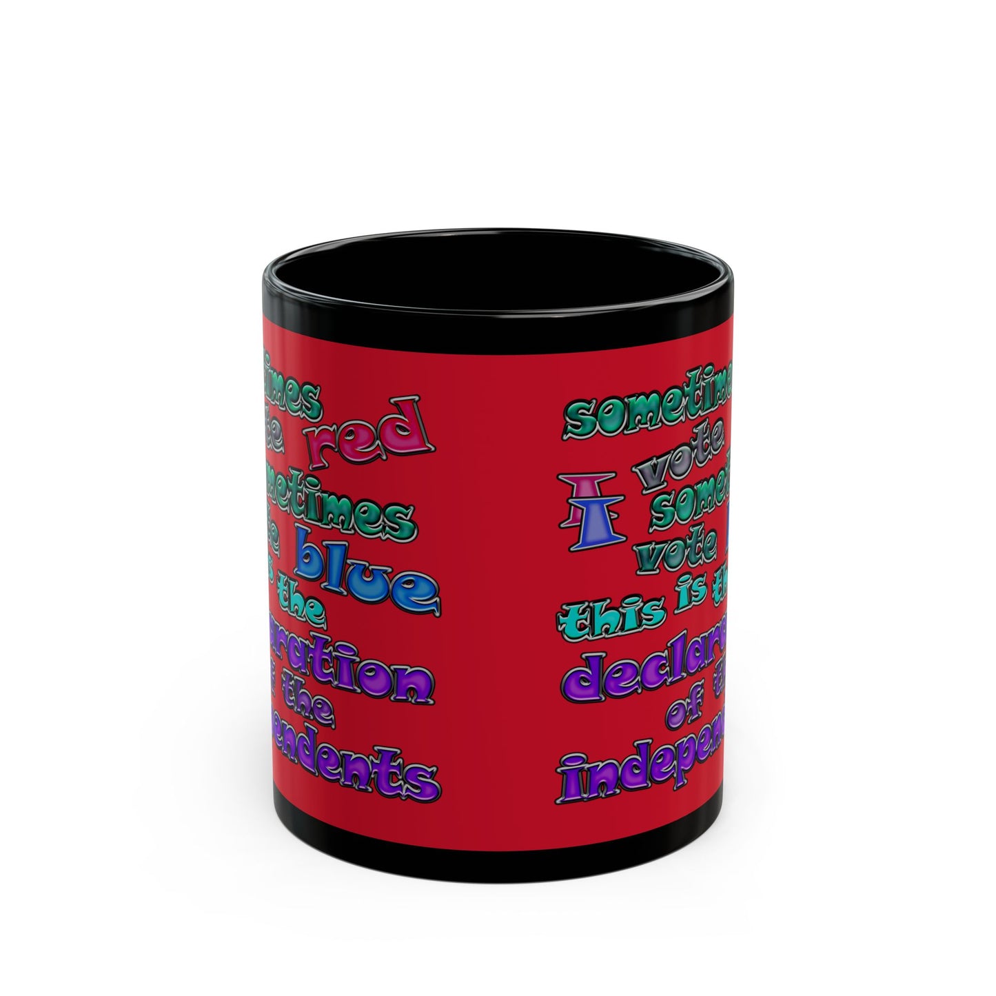 declaration of the independents - Black Mug (dark red)