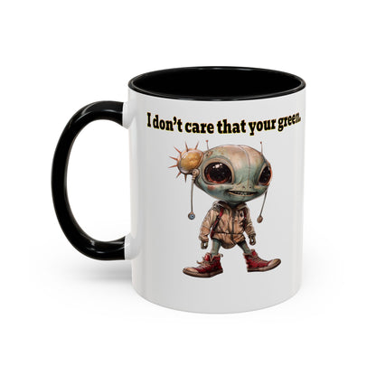 I don't care that your grey - Accent Mug (white)
