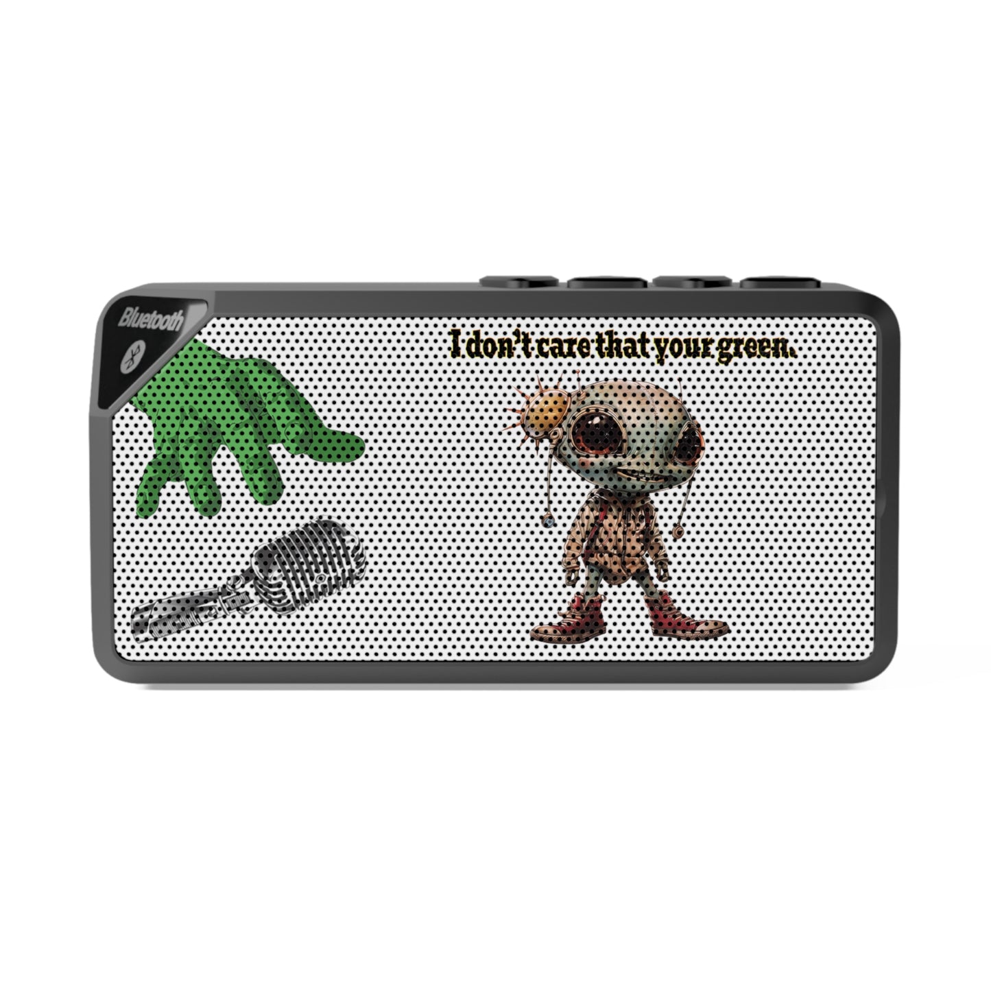 I don't care that your green - Jabba Bluetooth Speaker (white)