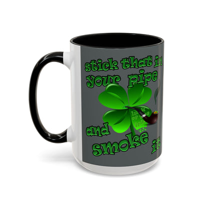 celtics logo - Accent Mug (dark grey)